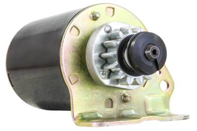 Rareelectrical - New Starter Motor Compatible With Briggs & Stratton 693551 14 Tooth Craftsman Lawnmower Steel