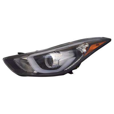 Rareelectrical - New Left Head Light Compatible With Hyundai Elantra Gl Gls 2014-2016 92101-3Y510 921013Y510