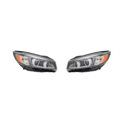 Rareelectrical - New Pair Of Headlights Fits Kia Sorento Ex Pack L Lx 2016-2017 92102-C6000