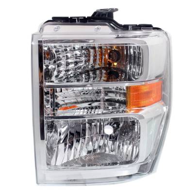 Rareelectrical - New Left Halogen Headlights Compatible With Ford E-350 Super Duty Xlt Standard Passenger Van 3 Door