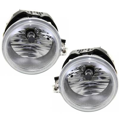 Rareelectrical - New Pair Of Fog Lights Compatible With Jeep Compass Limited Sport Sport Utility 2.0L 2.4L 2007 2008