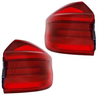 Rareelectrical - New Pair Of Tail Lights Compatible With Mercedes-Benz Sprinter 2500 Extended Standard Cargo