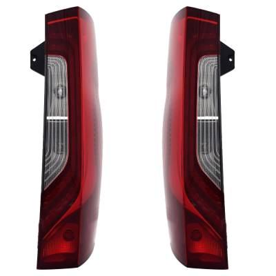 Rareelectrical - New Pair Of Tail Lights Compatible With Mercedes-Benz Sprinter 2500 Standard Extended Passenger