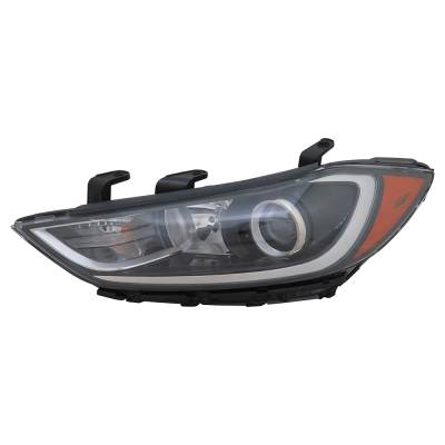 Rareelectrical - New Left Headlights Compatible With Hyundai Elantra Se Sedan 2017 2018 By Part Numbers Hy2503206