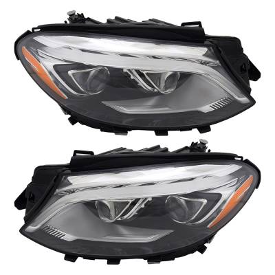 Rareelectrical - New Pair Headlights Compatible With Mercedes Benz Gle43 Amg 3.0L Gle63 Amg S 5.5L Base Coupe 2017