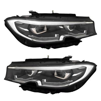 Rareelectrical - New Pair Of Led Headlights Compatible With Bmw 330I G20 Sedan 2019 2020 2021 By Part Number