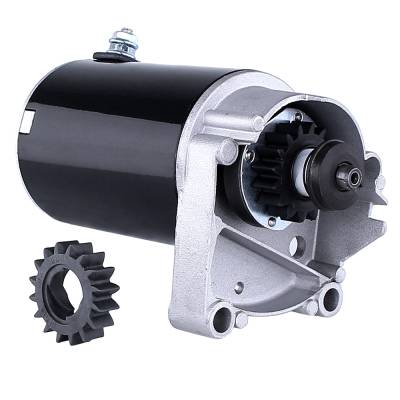 Rareelectrical - New Starter Motor Compatible With High Torque Briggs & Stratton Starter 498148 495100 Free Gear