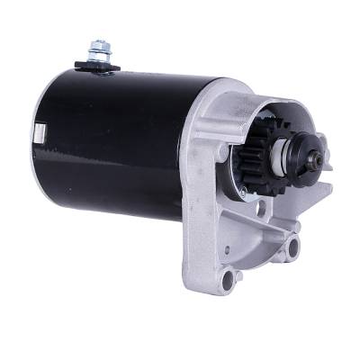 Rareelectrical - Starter Compatible With Briggs Stratton 14 16 18 Horizontal Mount Hp 497596 With Free Gear