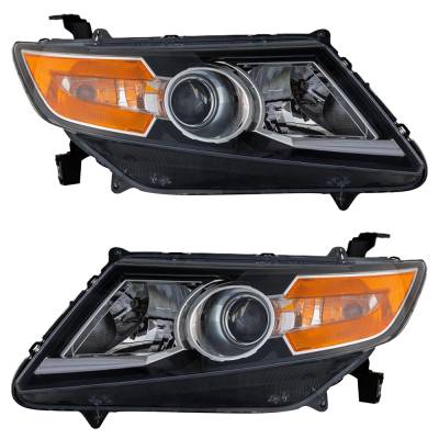 Rareelectrical - New Pair Of Hid Headlights Compatible With Honda Odyssey Touring Elite Mini Van 2014 2015 2016 2017