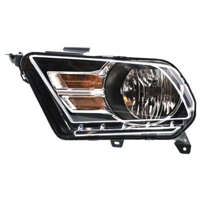 Rareelectrical - New Left Halogen Headlight Compatible With Ford Mustang Shelby Gt500 Coupe 2 Door 2010 2011 2012