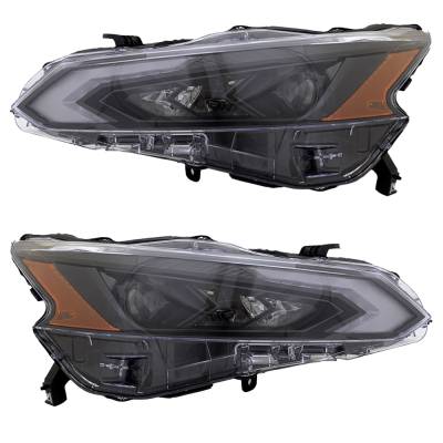 Rareelectrical - New Pair Of Headlights Compatible With Nissan Altima Advance 2023 By Part Numbers Ni2503295