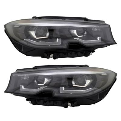 Rareelectrical - New Pair Of Headlights Compatible With Bmw 330I Gt Xdrive 330I Xdrive 330I 330E 330E Xdrive