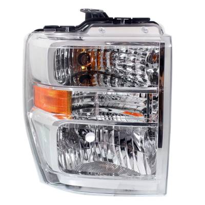 Rareelectrical - New Left Halogen Headlights Compatible With Ford E-450 Super Duty Base Cutaway 2 Door 6.0L 2008 2009