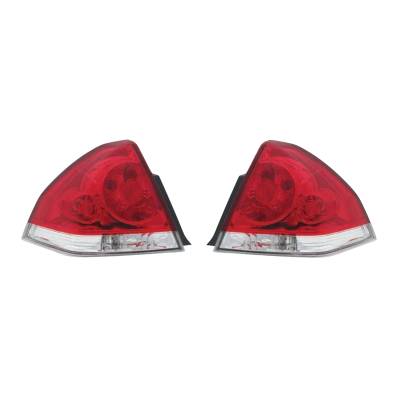 Rareelectrical - New Pair Of Tail Lights Compatible With Chevrolet Impala 2006 2007 2008 Gm2801193 Gm2800193 25971597