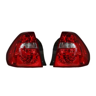 Rareelectrical - New Pair Of Tail Lights Compatible With Chevrolet Malibu Sedan 2006 2007 Gm2800165 Gm2801165