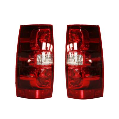 Rareelectrical - New Tail Light Pair Compatible With Chevrolet Tahoe Ls Ltz Lt 2007-2014 Gm2801196 Gm2800196 22837923