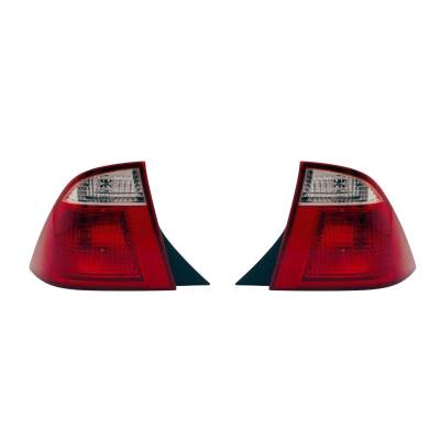 Rareelectrical - New Tail Light Pair Compatible With Ford Focus Sedan 2005 2006 2007 5S4z13405aa Fo2801188 Fo2800188