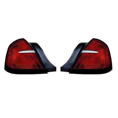 Rareelectrical - New Pair Of Tail Lights Compatible With Mercury Grand Marquis 1998 1999 2000 2001 2002 By Part