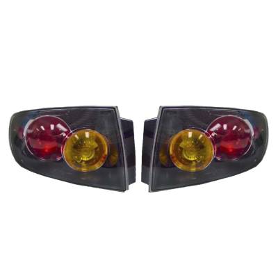 Rareelectrical - New Tail Light Pair Compatible With Mazda 3 Sedan 04-06 Bn8r-51-160E Ma2801127 Bn8r51160e