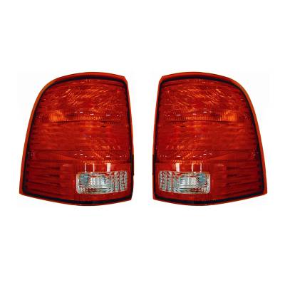 Rareelectrical - New Tail Light Pair Compatible With Ford Explorer 2002-2005 1L2z13404aa 1L2z-13404-Aa Fo2800159