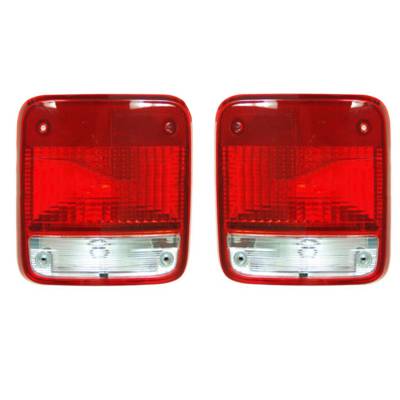 Rareelectrical - New Pair Of Tail Lights Compatible With Chevrolet G30 G10 G20 1985-1994 1995 1996 By Part Numbers