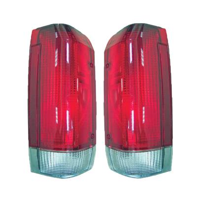 Rareelectrical - New Tail Light Pair Compatible With Ford F-150 F-250 87-89 E7tz 13404 C E7tz 13405 C E7tz 13404 C