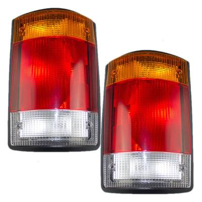 Rareelectrical - New Tail Light Pair Compatible With Ford E-350 1992-94 F2uz-13405-A Fo2801115 F2uz 13404 A