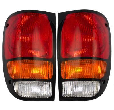 Rareelectrical - New Tail Light Pair Compatible With Mazda B3000 B4000 94-97 Ma2801108 Zzm0-51-150 Zzm051150