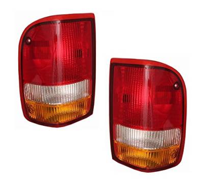 Rareelectrical - New Pair Of Tail Lights Compatible With Ford Ranger 1993 1994 1995 1996 1997 By Part Numbers