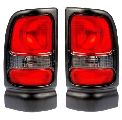 Rareelectrical - New Tail Light Pair Compatible With Dodge Ram 4000 1995-2002 Ch2800122 Ch2801122 55055264Ac