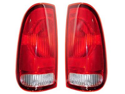 Rareelectrical - New Tail Light Pair Compatible With Ford F450 Super Duty 99-07 Fo2801117 F85z 13404 Ca F85z13405ca