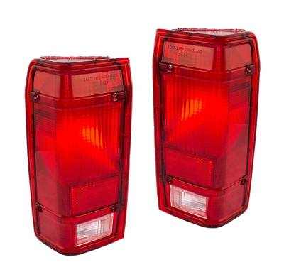 Rareelectrical - New Pair Of Tail Lights Compatible With Ford Ranger 1983-1990 E9tz-13405-A E9tz 13404 A Fo2801104