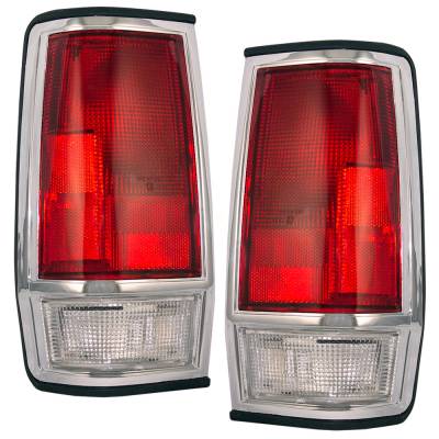 Rareelectrical - New Pair Of Tail Lights Compatible With Nissan 720 Rwd 26554-80W00 2655480W00 Ni2809101 Ni2808101