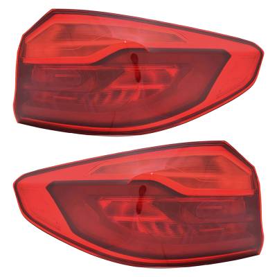 Rareelectrical - New Led Outer Pair Tail Lights Compatible With Bmw M550i Xdrive M5 Base 4.4L 2018 2019 2020 63 21 7