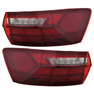 Rareelectrical - New Led Outer Pair Of Tail Lights Compatible With Volkswagen Jetta Gli Autobahn 2.0L 2020 2021 2022