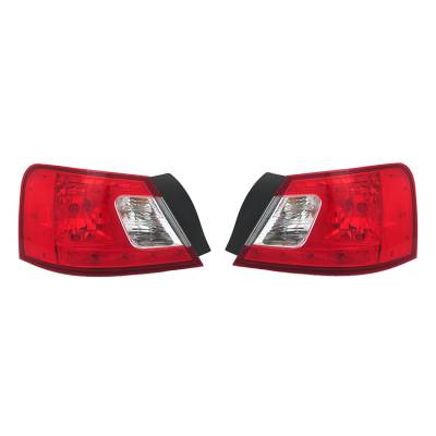 Rareelectrical - New Pair Of Tail Lights Compatible With Mitsubishi Galant Ralliart Diamond 2009-2012 8330A746