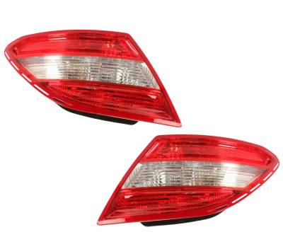 Rareelectrical - New Tail Light Pair Compatible With Mercedes Benz C300 C350 2008-11 204 906 84 02 Mb2801129