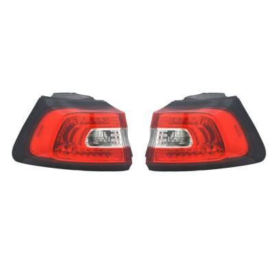 Rareelectrical - New Tail Light Pair Compatible With Jeep Grand Cherokee 2014-2015 Ch2804107 Ch2805107 68102906Af