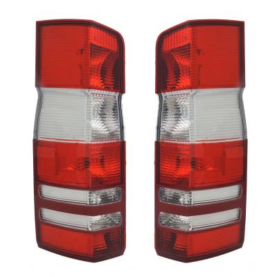 Rareelectrical - New Tail Light Pair Compatible With Mercedes Benz Sprinter 3500 10-14 9068202664 Mb2801136 Mb2800136