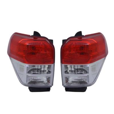 Rareelectrical - New Pair Of Chrome Tail Lights Compatible With Toyota 4Runner 2010 2011 By Part Numbers To2819147