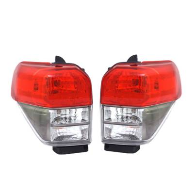 Rareelectrical - New Pair Of Black Tail Lights Compatible With Toyota 4Runner 2010 2011 By Part Numbers To2818148