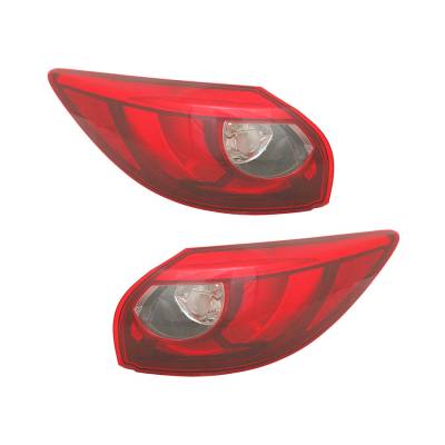 Rareelectrical - New Outer Tail Lights Pair Fits Mazda Cx-5 2.0L 2016 Led Ka0g-51-160A Ma2805119