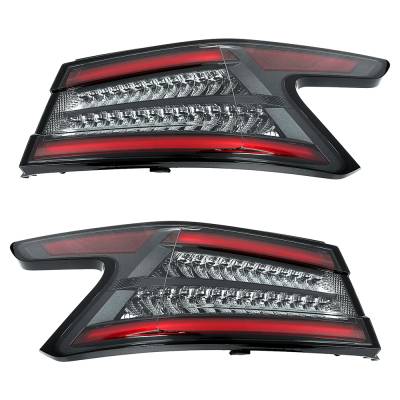 Rareelectrical - New Pair Of Led Outer Tail Lights Compatible With Nissan Maxima Sr Sl Sv Sedan 2019 2020 2021 By