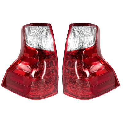 Rareelectrical - New Pair Of Tail Lights Compatible With Lexus Gx460 Base Black Line Edition Executive Luxury Premium