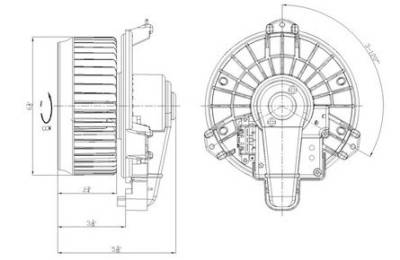 Rareelectrical - New Front Blower Assembly Compatible With Toyota Highlander Tundra Venza 75830 87103-0E040 75830