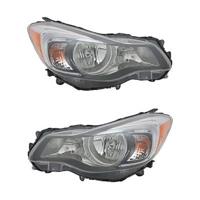 Rareelectrical - New Pair Of Halogen Headlights Compatible With Subaru Impreza Base Sedan Hatchback 2.0L 2015 2016 By