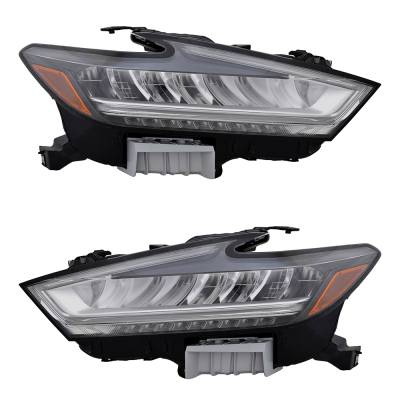 Rareelectrical - New Pair Of Headlights Compatible With Nissan Maxima Platinum Sedan 2019 2020 2021 By Part Numbers