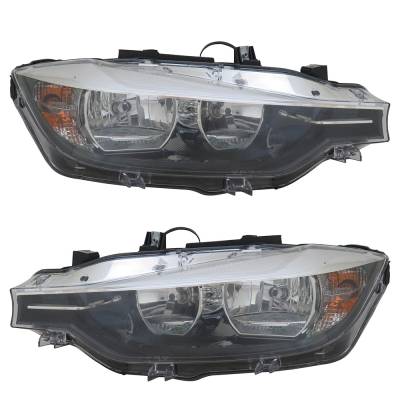 Rareelectrical - New Pair Of Headlights Compatible With Bmw 330I Sport Sedan 4-Door 2016 2017 By Part Numbers