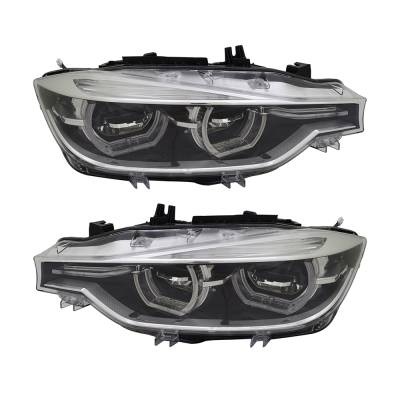 Rareelectrical - New Pair Of Headlights Compatible With Bmw 328I Base Sedan 4-Door 2016 By Part Numbers Bm2503188