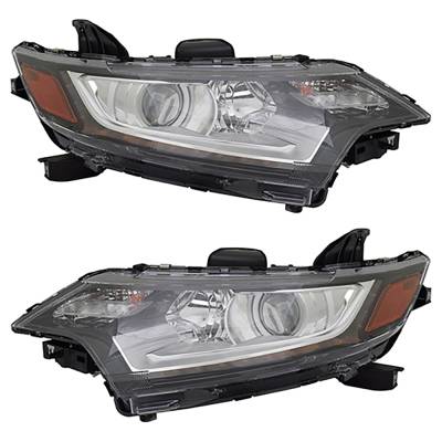 Rareelectrical - New Pair Of Halogen Headlights Compatible With Mitsubishi Outlander Limited Sport Utility 4 Door